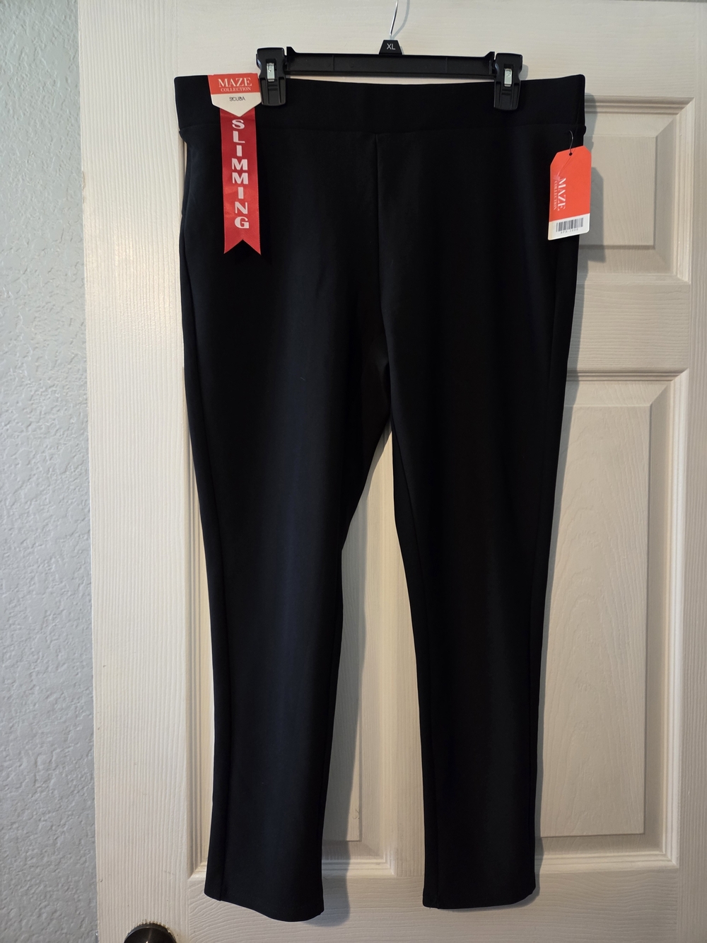 Slimming Black Pull-On Pants